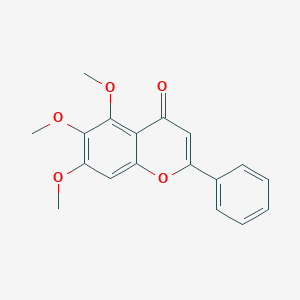 molecular formula C18H16O5 B192605 5,6,7-Trimethoxyflavone CAS No. 973-67-1