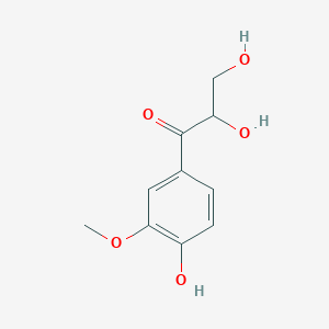B192641 2,3-Dihydroxy-1-(4-hydroxy-3-methoxyphenyl)-1-propanone CAS No. 168293-10-5