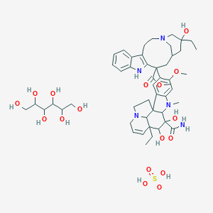 molecular formula C43H57N5O11S B192654 Vindesine CAS No. 59917-39-4