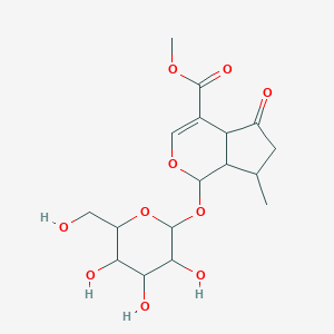 methyl 7-methyl-5-oxo-1-[3,4,5-trihydroxy-6-(hydroxymethyl)oxan-2-yl]oxy-4a,6,7,7a-tetrahydro-1H-cyclopenta[c]pyran-4-carboxylate