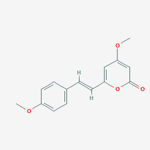 molecular formula C15H14O4 B192687 Yangonin CAS No. 500-62-9