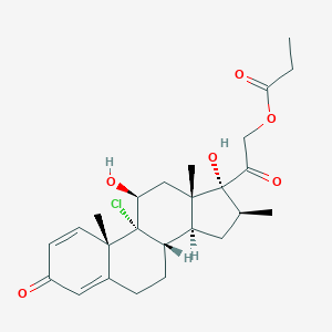 molecular formula C25H33ClO6 B192716 Beclometasone 21-propionate CAS No. 69224-79-9