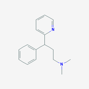 molecular formula C16H20N2 B192746 Pheniramine CAS No. 86-21-5