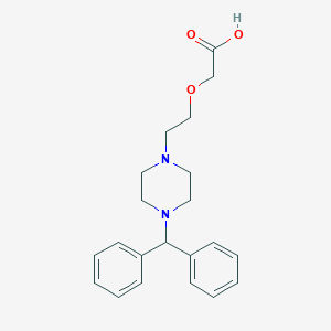 molecular formula C21H26N2O3 B192753 Deschlorocetirizine CAS No. 83881-53-2