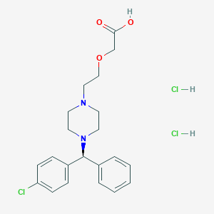 molecular formula C21H27Cl3N2O3 B192756 (S)-Cetirizine dihydrochloride CAS No. 163837-48-7