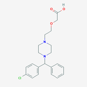 molecular formula C21H25ClN2O3 B192768 Cetirizine CAS No. 83881-51-0