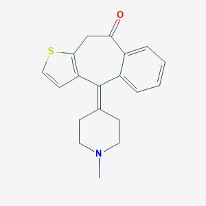 B192784 2-(1-Methylpiperidin-4-ylidene)-6-thiatricyclo[8.4.0.03,7]tetradeca-1(14),3(7),4,10,12-pentaen-9-one CAS No. 34580-09-1