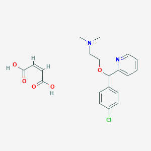 molecular formula C16H19ClN2O. C4H4O4 B192786 马来酸卡比诺沙明 CAS No. 3505-38-2
