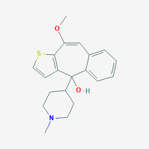 molecular formula C20H23NO2S B192789 10-Methoxy-4-(1-methylpiperidin-4-yl)-4h-benzo[4,5]cyclohepta[1,2-b]thiophene-4-ol CAS No. 59743-88-3