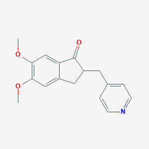 molecular formula C17H17NO3 B192813 5,6-dimethoxy-2-(4-pyridylmethyl)-1-indanone CAS No. 4803-57-0
