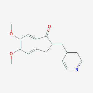 molecular formula C17H17NO3 B192813 5,6-二甲氧基-2-(吡啶-4-基甲基)茚-1-酮 CAS No. 4803-57-0