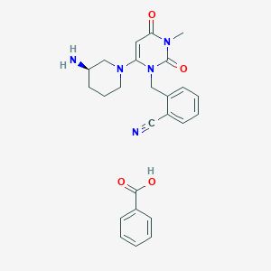 molecular formula C18H21N5O2. C7H6O2 B192834 Alogliptin CAS No. 850649-62-6