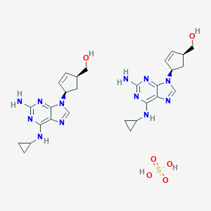molecular formula C28H36N12O2.H2O4S B192911 Ziagen CAS No. 188062-50-2