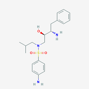 molecular formula C20H29N3O3S B192925 4-Amino-N-((2R,3S)-3-amino-2-hydroxy-4-phenylbutyl)-N-isobutylbenzenesulfonamide CAS No. 169280-56-2