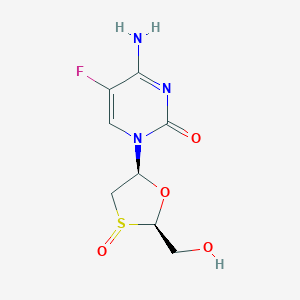 molecular formula C8H10FN3O4S B192945 Emtricitabine S-oxide CAS No. 152128-77-3