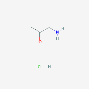 molecular formula C3H8ClNO B019296 Aminoacetone hydrochloride CAS No. 7737-17-9