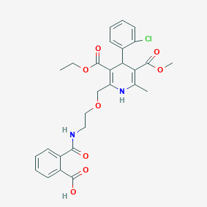 molecular formula C28H29ClN2O8 B192985 2-Carboxybenzoyl Amlodipine CAS No. 318465-73-5