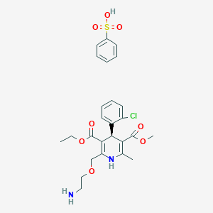 molecular formula C26H31ClN2O8S B192988 Levamlodipine besylate CAS No. 150566-71-5