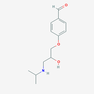 molecular formula C13H19NO3 B193001 4-[2-Hydroxy-3-[(1-methylethyl)amino]propoxy]benzaldehyde CAS No. 29122-74-5