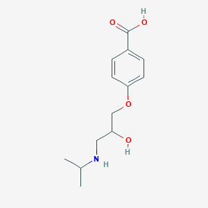 molecular formula C13H19NO4 B193011 4-(2-Hydroxy-3-((1-methylethyl)amino)propoxy)benzoic acid CAS No. 72570-70-8