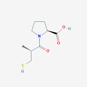 molecular formula C9H15NO3S B193028 Epicaptopril CAS No. 63250-36-2