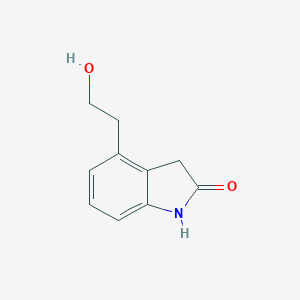 molecular formula C10H11NO2 B019303 4-(2-羟乙基)吲哚-2-酮 CAS No. 139122-19-3