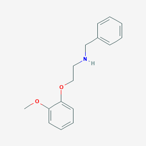 molecular formula C16H19NO2 B193034 N-Benzyl-2-(2-methoxyphenoxy)ethylamine CAS No. 3246-03-5