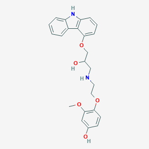 molecular formula C24H26N2O5 B193036 Carvedilol metabolite 4-Hydroxyphenyl Carvedilol CAS No. 142227-49-4