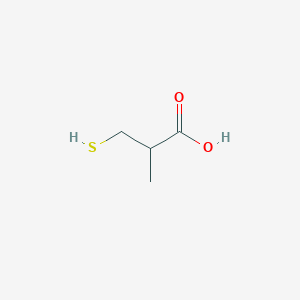 molecular formula C4H8O2S B193043 3-Mercapto-2-methylpropionic acid CAS No. 26473-47-2