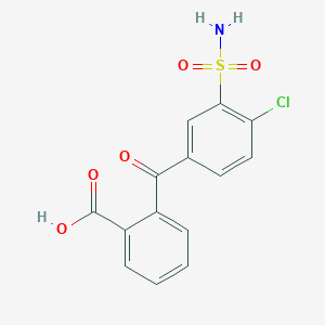 2-(4-Chloro-3-sulphamoylbenzoyl)benzoic acid