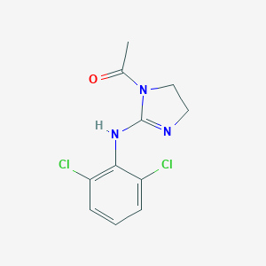 molecular formula C11H11Cl2N3O B193066 1-[2-(2,6-Dichloroanilino)-4,5-dihydroimidazol-1-yl]ethanone CAS No. 54707-71-0