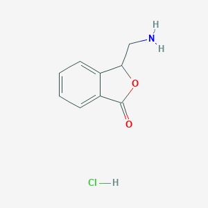 molecular formula C9H10ClNO2 B019311 3-(Aminomethyl)isobenzofuran-1(3H)-one hydrochloride CAS No. 35690-69-8