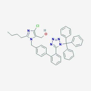 molecular formula C41H37ClN6O B193138 {2-Butyl-5-chloro-3-[2'-(1-trityl-1H-tetrazol-5-yl)-biphenyl-4-ylmethyl]-3H-imidazol-4-yl}-methanol CAS No. 124751-00-4