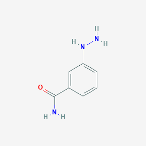 molecular formula C7H9N3O B193163 3-Hydrazinylbenzamide CAS No. 473927-51-4