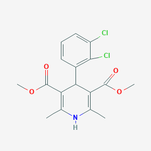 molecular formula C17H17Cl2NO4 B193179 Dimethyl 4-(2,3-dichlorophenyl)-2,6-dimethyl-1,4-dihydropyridine-3,5-dicarboxylate CAS No. 91189-59-2