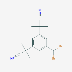 molecular formula C15H16Br2N2 B193202 5-Dibromomethyl anastrozole CAS No. 1027160-12-8