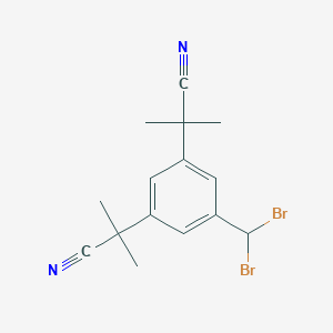 B193202 alpha,alpha,alpha',alpha'-Tetramethyl-5-(dibromomethyl)-1,3-benzenediacetonitrile CAS No. 1027160-12-8