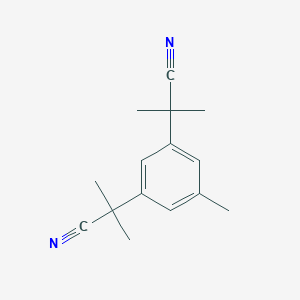 molecular formula C15H18N2 B193203 2,2'-(5-甲基-1,3-苯撑)双(2-甲基丙腈) CAS No. 120511-72-0