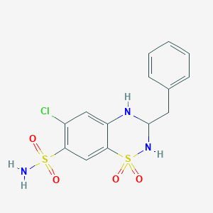 molecular formula C14H14ClN3O4S2 B019321 Benzylhydrochlorothiazide CAS No. 1824-50-6