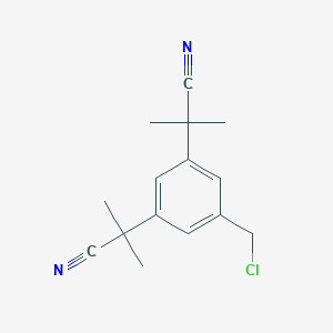 molecular formula C15H17ClN2 B193210 阿那曲唑 EP 杂质 I CAS No. 120511-91-3
