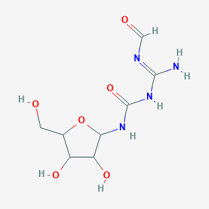 molecular formula C8H14N4O6 B193223 N-[amino-[[3,4-dihydroxy-5-(hydroxymethyl)oxolan-2-yl]carbamoylamino]methylidene]formamide CAS No. 65126-88-7
