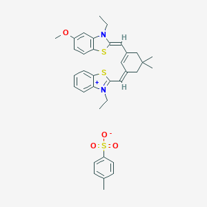 molecular formula C29H33N2OS2.C7H7O3S<br>C36H40N2O4S3 B019323 FYEZFRZHCMEESR-UHFFFAOYSA-M CAS No. 104434-09-5