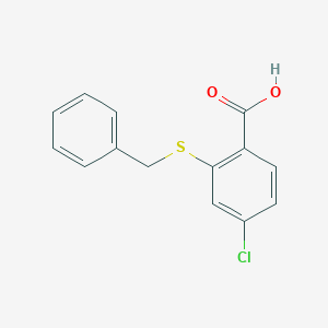 molecular formula C14H11ClO2S B019327 2-(Benzylthio)-4-chlorobenzoic Acid CAS No. 40183-35-5