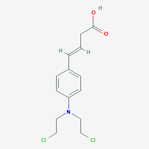 B193288 (E)-4-[4-[bis(2-chloroethyl)amino]phenyl]but-3-enoic acid CAS No. 73027-06-2