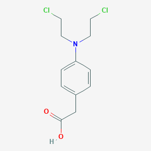 molecular formula C12H15Cl2NO2 B193302 N,N-Bis(2-chloroethyl)-p-aminophenylacetic acid CAS No. 10477-72-2