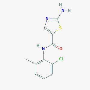 molecular formula C11H10ClN3OS B193325 2-Amino-N-(2-chloro-6-methylphenyl)thiazole-5-carboxamide CAS No. 302964-24-5