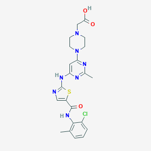 molecular formula C22H24ClN7O3S B193337 Dasatinib Carboxylic Acid CAS No. 910297-53-9