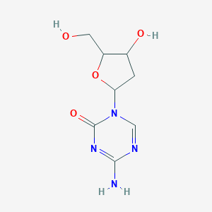 molecular formula C8H12N4O4 B193342 1,3,5-三嗪-2(1H)-酮，4-氨基-1-(2-脱氧-β-D-赤藓糖呋喃核苷)- CAS No. 22432-95-7