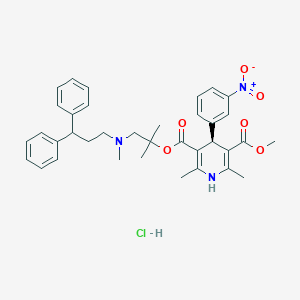 molecular formula C36H42ClN3O6 B019337 (S)-Lercanidipine Hydrochloride CAS No. 184866-29-3