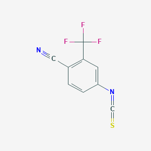 molecular formula C9H3F3N2S B193372 4-Isothiocyanato-2-(trifluoromethyl)benzonitrile CAS No. 143782-23-4